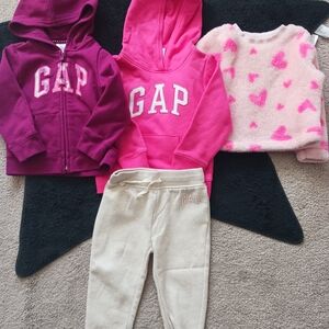 GAP Kids Matching Set - Pink, Cream, and Purple